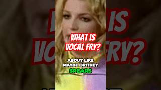 What Is Vocal Fry vocaltechnique singing vocaltips singer [upl. by Ibbison126]