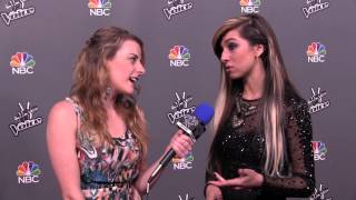 Christina Grimmie  The Voice Finale Red Carpet Interview  AfterBuzz TV [upl. by Morty]