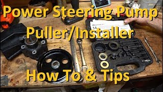 How to Replace Power Steering Pump and Power Steering Hoses [upl. by Ecidnak]