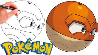 How To Draw HISUIAN VOLTORB POKEMON  Hisuian Pokemon [upl. by Lidia438]