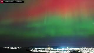 Oct 10 2024 G4class Geomagnetic Storm Aurora Borealis Over Iceland in 4K Ultra HD [upl. by Aihsit175]