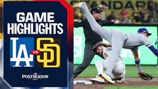 Dodgers vs Padres NLDS Game 3 Highlights 10824  MLB Highlights [upl. by Remat]