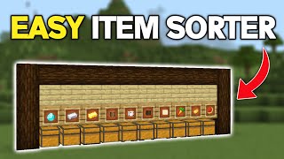 EASY 120 ITEM SORTER For Minecraft Bedrock amp Java [upl. by Abdu39]