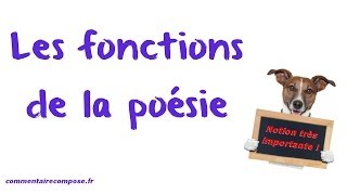 les fonctions de la poésie [upl. by Tome]