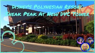 Disneys Polynesian Village Resort  Sneak Peak At New Construction Of DVC Tower  Disney World [upl. by Alliuqa]