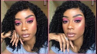 ♡ Poppin Pink Eyeshadow Tutorial ♡ [upl. by Ainessey]