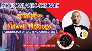 MEADOWLANDS CHORALE HONOURS SIDWEL MHLONGO sidwellmhlongo3977 CON GAUT CHORISTERS [upl. by Lamee]