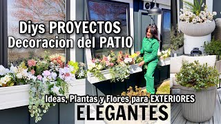 IDEAS para DECORAR tu PATIO TERRAZA o BALCONES  DECORACIONES de EXTERIORES ELEGANTES ✅ Diys Trucos [upl. by Fidellia]