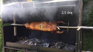 Mangalica malac nyársonMangalica pig on a spit [upl. by Prudence]