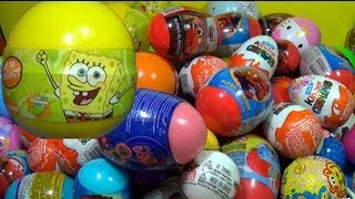 SpongeBob Surprise Egg 1of 80 Surprise Eggs Kinder Surprise Eggs [upl. by Graner]