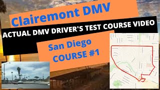 Clairemont CA DMV ACTUAL DRIVERS TEST ROUTE  Behind The Wheel Training Adult Online Education [upl. by Stefa]