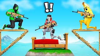 Playing BED WARS VS Jelly and Crainer In Fortnite [upl. by Brine]