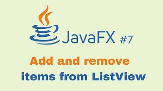 JavaFX and Scene Builder Beginner Course  IntelliJ 7 Add and remove items from ListView [upl. by Sanalda]