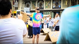 Brave Citizens of Barcelona Take Blind Trust Experiment to The Streets [upl. by Aninaig]