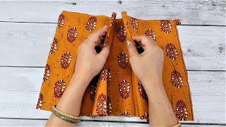 WOW  Just One Stich and A Bag Ready  Easy Bag Making at Home [upl. by Arakal]