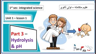 1st sec Lesson 1 part 3 integrated science hydrolysis pH  علوم متكامله [upl. by Deppy]