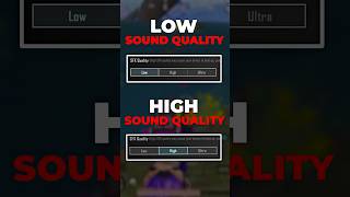 Low vs High vs Ultra Sound Quality  BGMI All New Basic amp Advance SETTINGSCONTROLS  BGMI [upl. by Mil]