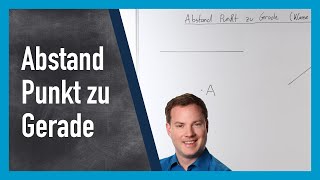 Abstand Punkt zu Gerade Klasse 5 und 6 [upl. by Elbon]