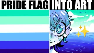 making lgbt pride flags into art [upl. by Eirojam100]