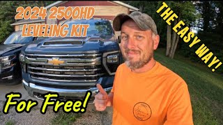 Leveling Kit The Easy Way  2024 Chevrolet Silverado 2500HD [upl. by Enileuqcaj]