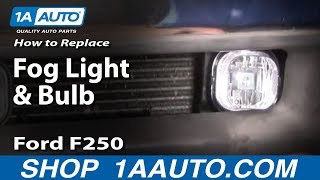 How to Replace Fog Light and Bulb 0104 Ford F250 [upl. by Atims]