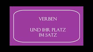 Deutsch lernen einfach gemacht Song Verben und ihr Platz im Satz für die Grundschule [upl. by Maffa812]