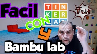 Proyecto 3d fácil con Tinkercad y Bambú lab Tu taller del hobby Crawler [upl. by Licko]