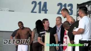 Strikeforce Daniel Cormier vs Josh Barnett prelim weighins part 1 of 2 [upl. by Kennett]