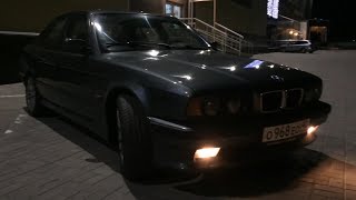 BMW 525 E34 Перекрас автомобиля за 30000 Hella Black своими руками [upl. by Ahsin158]