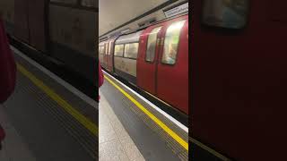 Northern line making its way at Euston underground station [upl. by Atinoj]