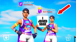 I surprise recruited my fortnite duo to SoaR [upl. by Eisac]