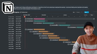 Notion Build With Me My Timeline View Setup [upl. by Releehw45]