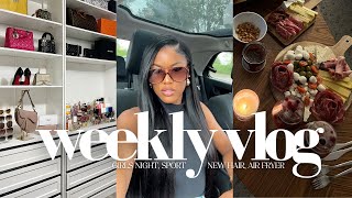 JE VOUS DÉVOILE TOUT ROUTINE PARFAITE NEW HAIR GIRLS NIGHT AIRFRYER TEST SPORT  WEEKLY VLOG [upl. by La Verne705]