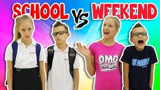 NIGHTTIME ROUTINE SCHOOL DAY vs WEEKEND [upl. by Dasteel]