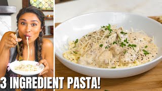 3 INGREDIENT KETO PASTA How To Make Keto Pasta w SECRET Cheese Sauce [upl. by Lyckman]