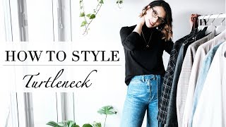 HOW TO STYLE A TURTLENECK  ROLLNECK  SKIVVY  OUTFITS  LOOKBOOK [upl. by Orthman973]