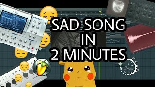 MAKE A SAD SONG IN 2 MINUTES FL STUDIO [upl. by Cordier]