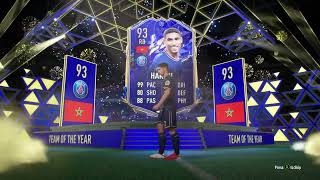 I PACKED TOTY HAKIMI FROM A 75 RARE PLAYER PACK [upl. by Towill]