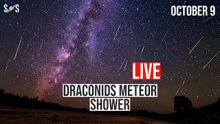 Live  Draconids Meteor Shower 2023  October 9 [upl. by Nerrad]