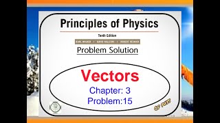 Chapter 3  Vectors  Problem 15 [upl. by Magna]