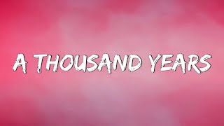 A Thousand Years  Christina Perri Lyrics  Adele Keane Mix Lyrics [upl. by Aihsemaj]