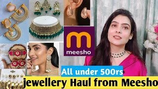 Meesho jewellery Haul jewellery Haul from Meesho Meesho Haul Meesho jewellery Haul under 300 [upl. by Annay]