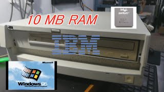 IBM WINDOWS 95 10 MB DE RAM [upl. by Kenneth]