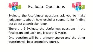 National 5 How to Complete Evaluate the Usefulness Questions [upl. by Eeliab341]