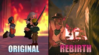 SEPHIROTH BURNING THE VILLAGE COMPARISON  ORIGINAL VS REBIRTH  FINAL FANTASY 7 REBIRTH 2024 4K [upl. by Euell]