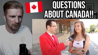 Reaction To Canadians Answer Canadian Trivia Questions [upl. by Clarie]