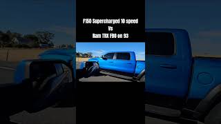 Ford F150 Supercharged 10 speed vs Dodge Ram TRX [upl. by Ahtael]