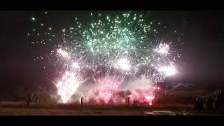 MLE Pyrotecnics doing firework Champions at Arley Hall Saturday 14th August 2021 [upl. by Atinna]