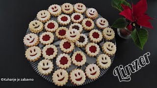 Recept za najjednostavnije Linzere  LINZER Augen LINCER keksi 175 Kuhanjejezabavno [upl. by Oibirot772]