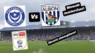 WEST BROM EASE ASIDE POMPEY TO GO TOP  Portsmouth vs West Brom matchday vlog [upl. by Ennej916]